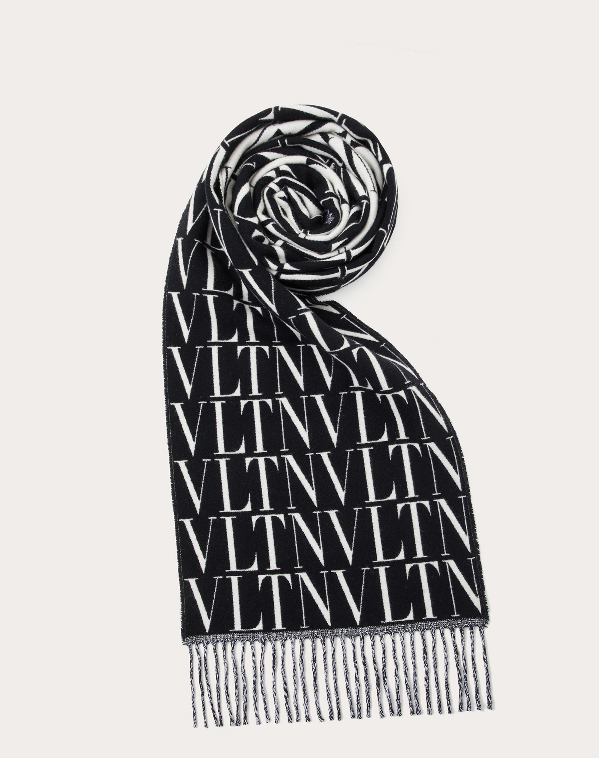 VLTN TIMES WOOL AND CASHMERE SCARF - 1