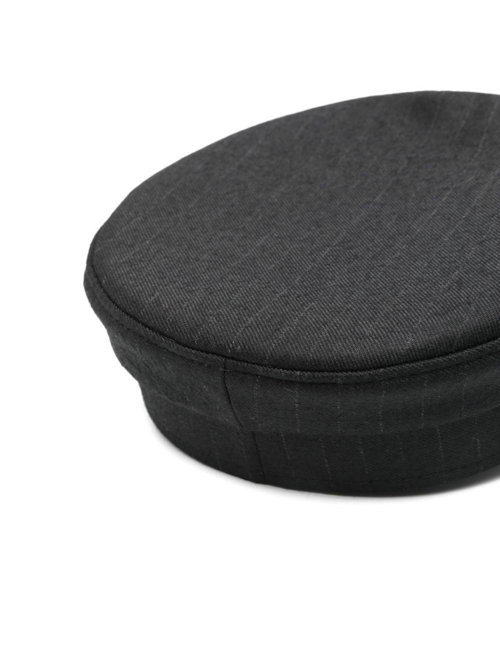 stripe-pattern beret - 2