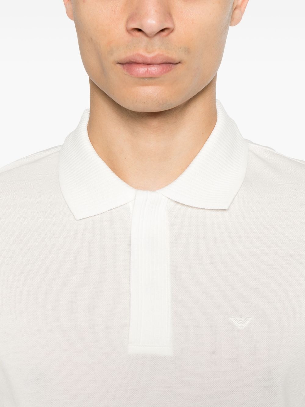 logo-embroidered polo shirt - 4