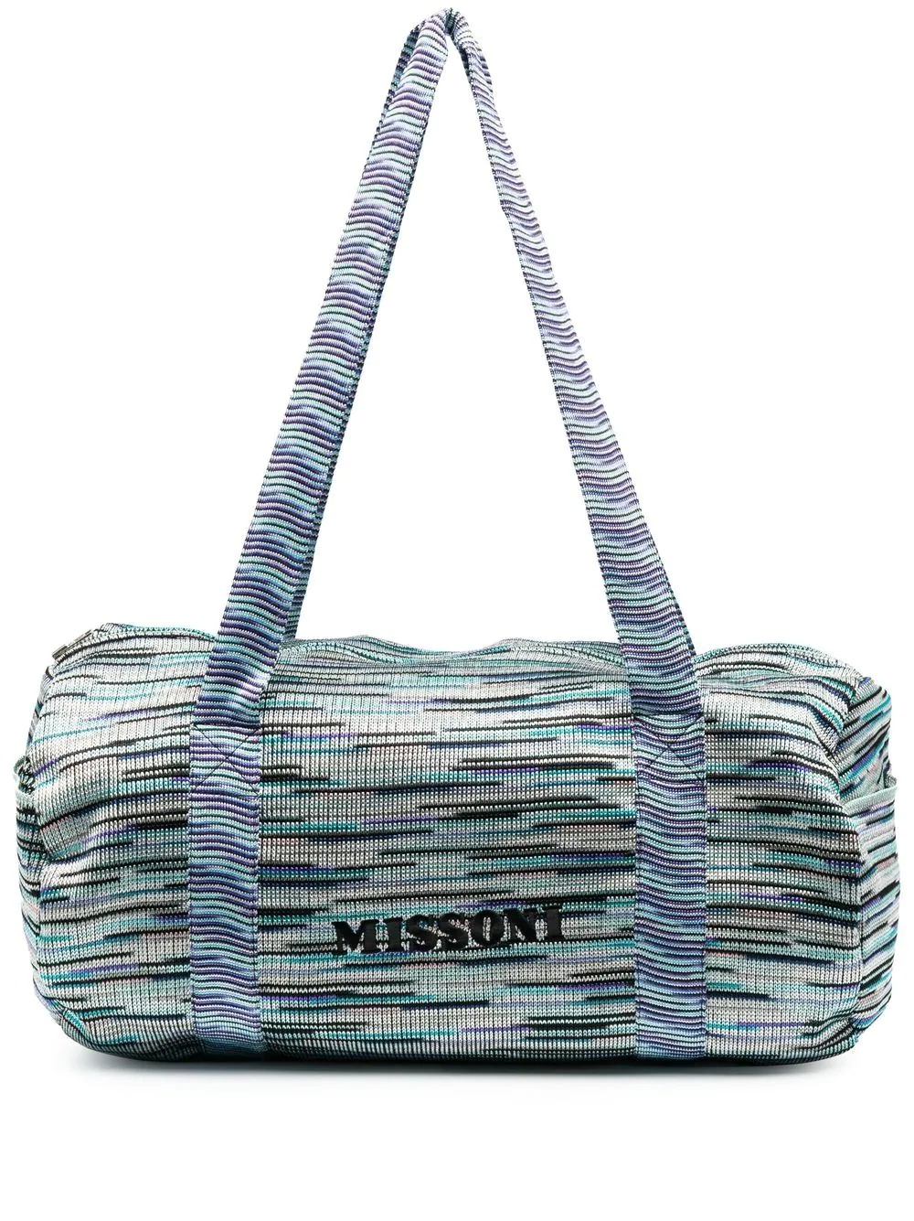 embroidered-logo knitted travel bag - 1