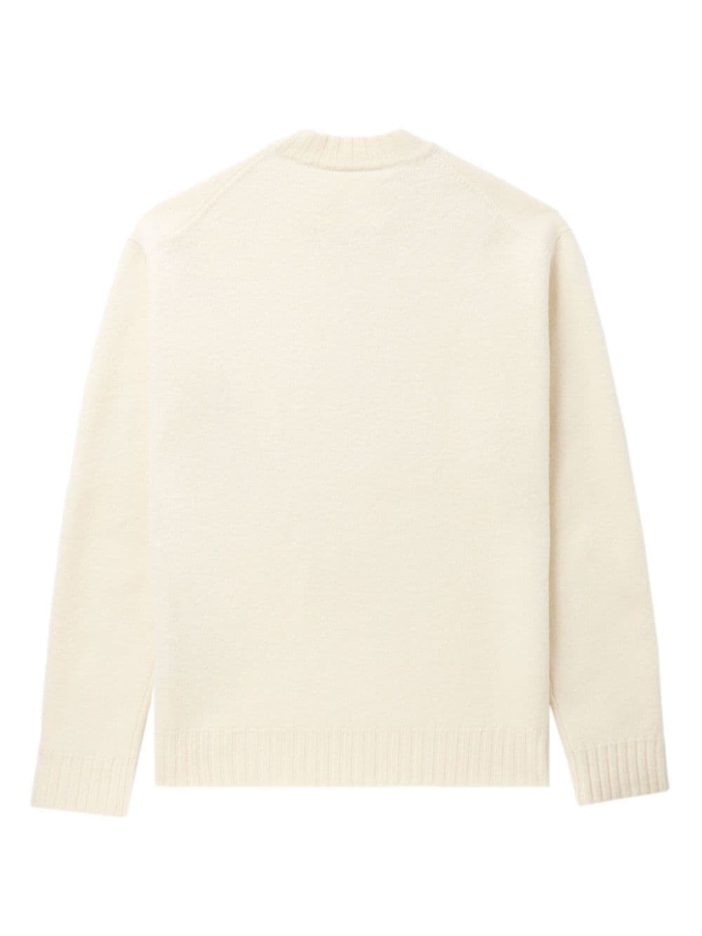 crew-neck wool jumper - 6