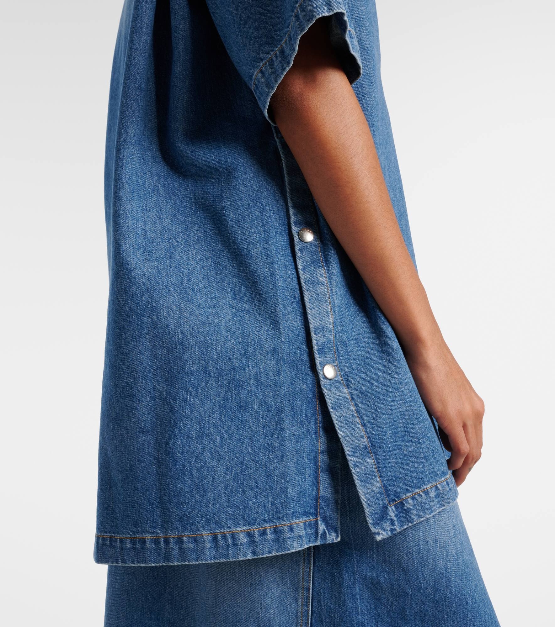Oversized denim shirt - 5
