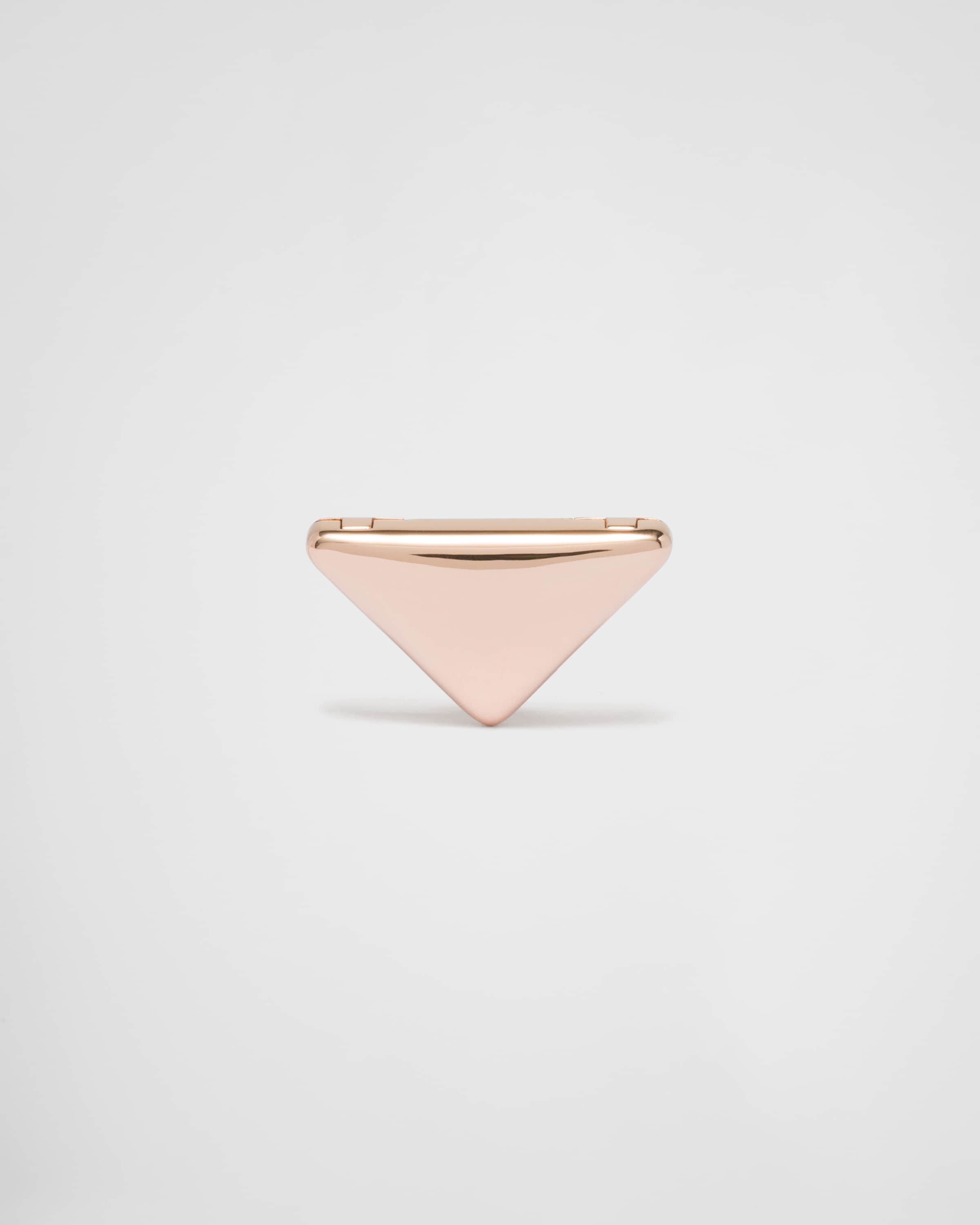 Eternal Gold small triangle brooch in pink gold - 1