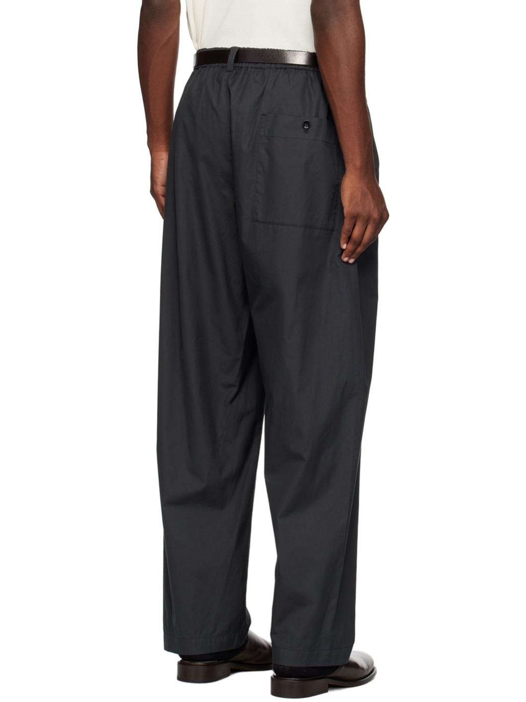 SSENSE Exclusive Blue Relaxed Trousers - 3