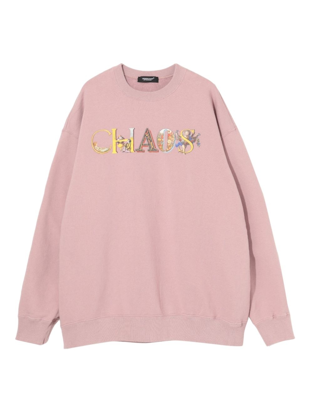 chaos-print sweater - 1