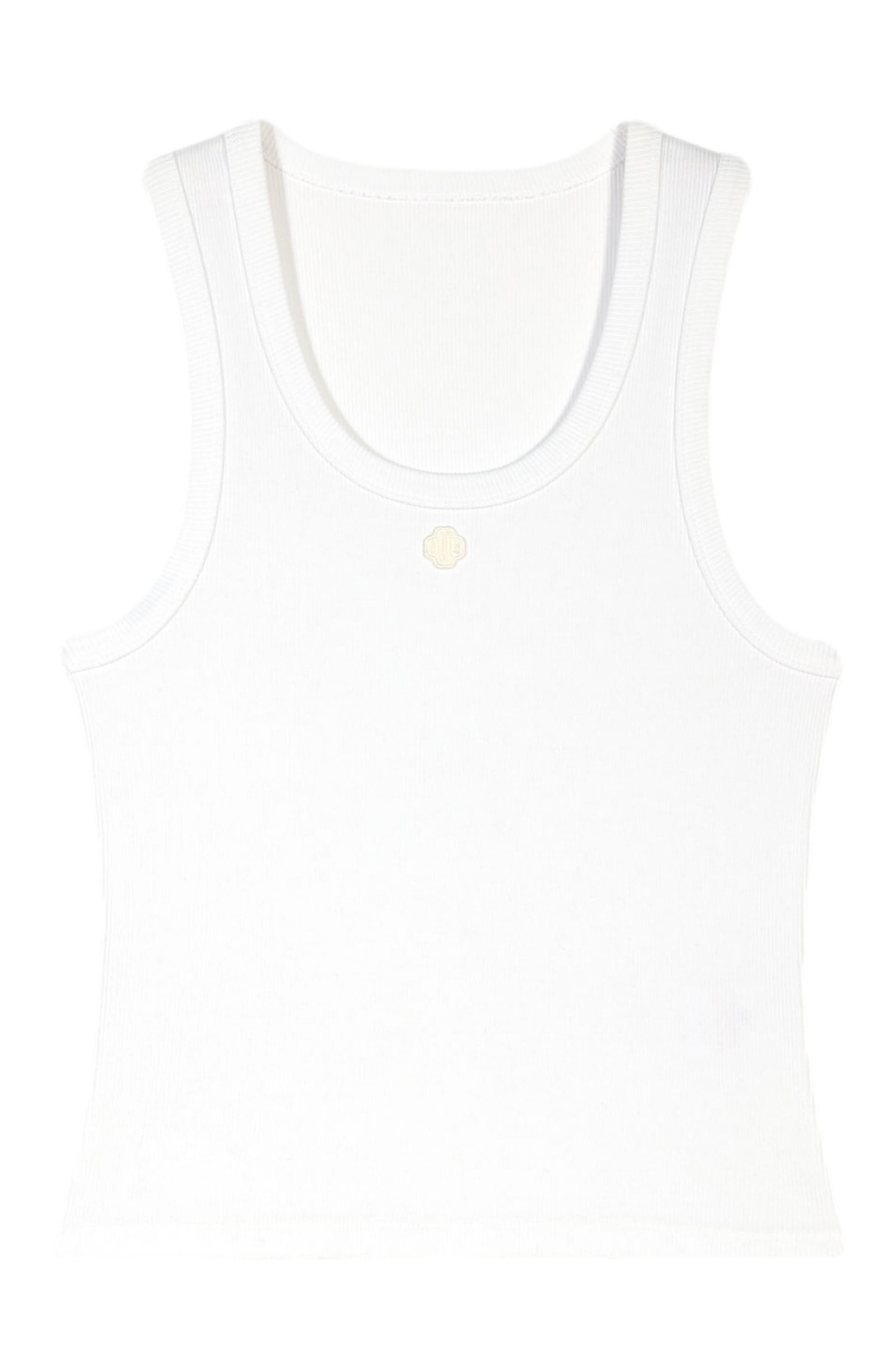 maje Rib knit tank top in White at Nordstrom - 7