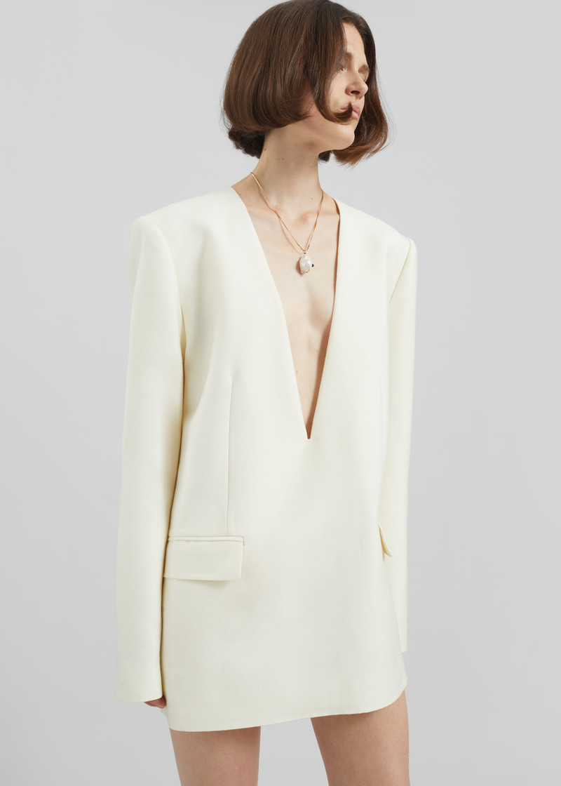 Serra Blazer Dress - Cream 6
