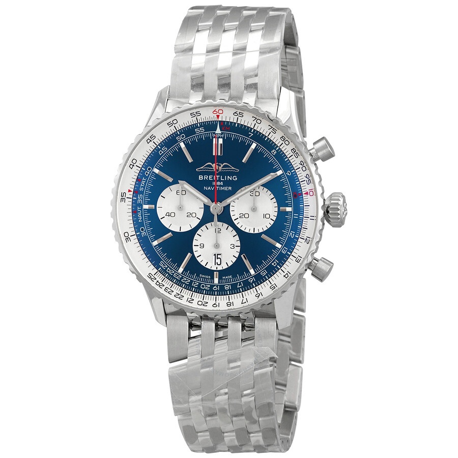 Breitling Navitimer B01 Chronograph Automatic Blue Dial Men's Watch AB0137211C1A1 - 1