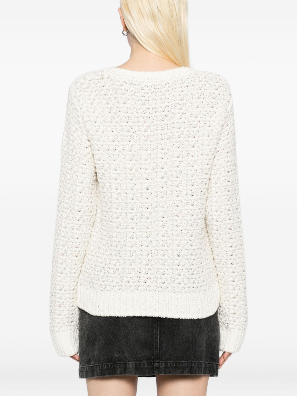 long-sleeved crew neck sweatshirt - 4