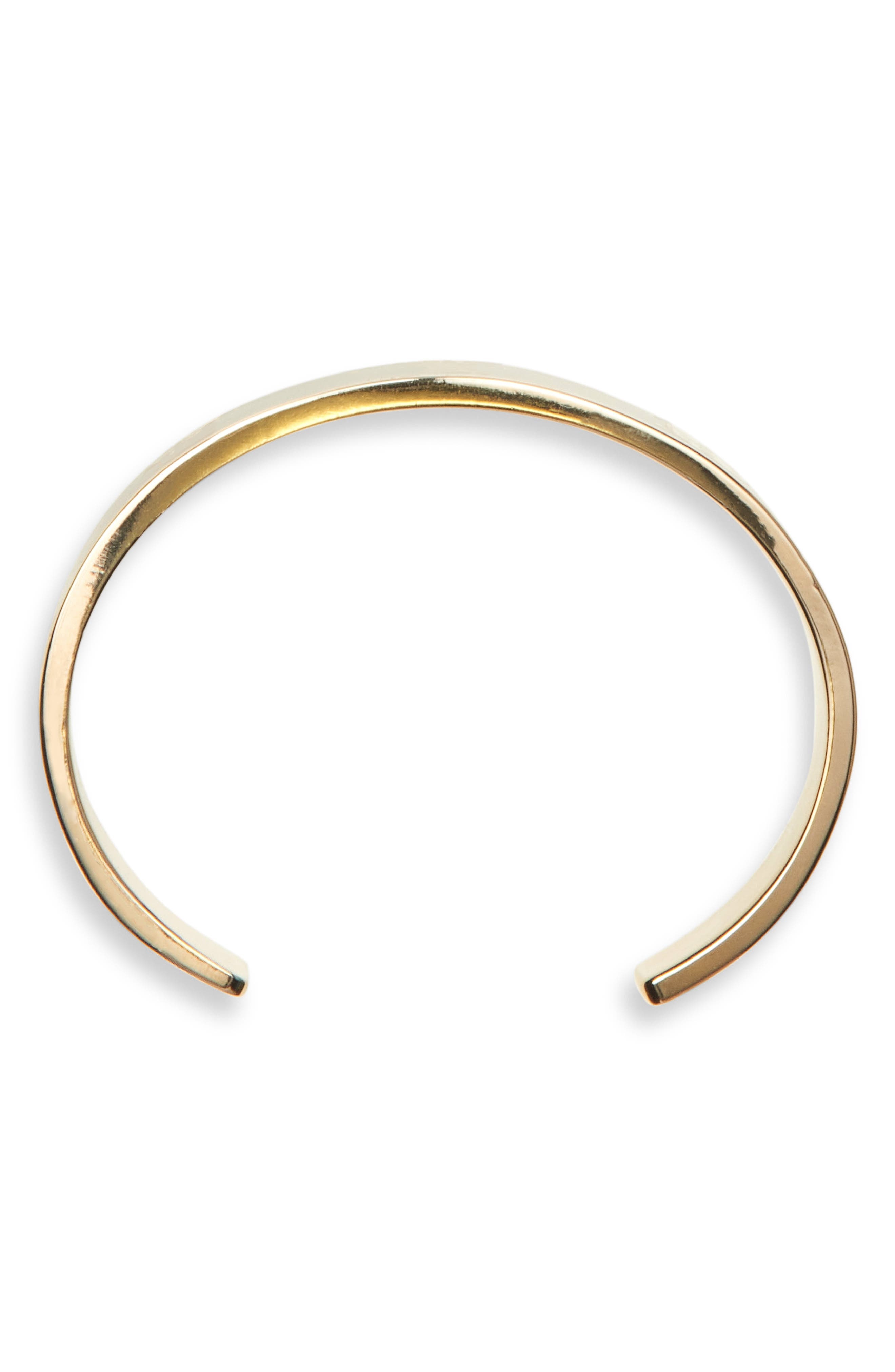 McQueen Thin Skull Enamel Cuff Bracelet in Black/Gold at Nordstrom - 5