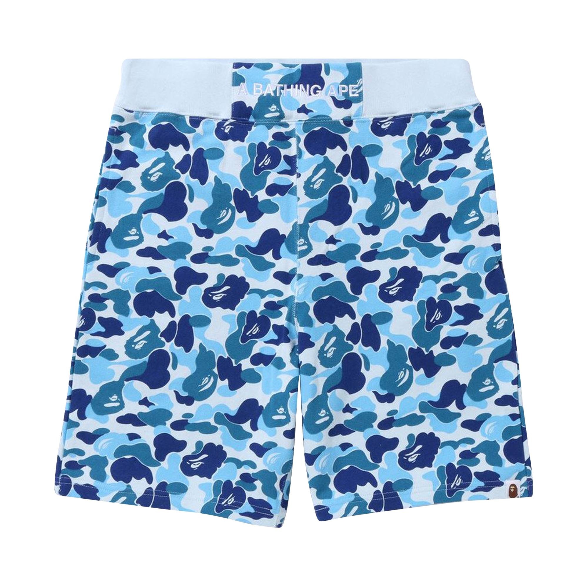 BAPE ABC Camo Sweatshorts 'Blue' - 1