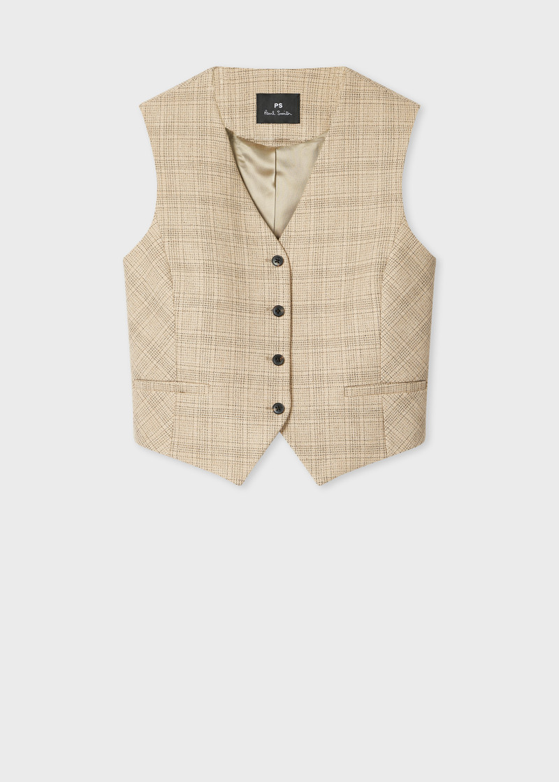 Women's Stone Check Three-Piece Suit 7