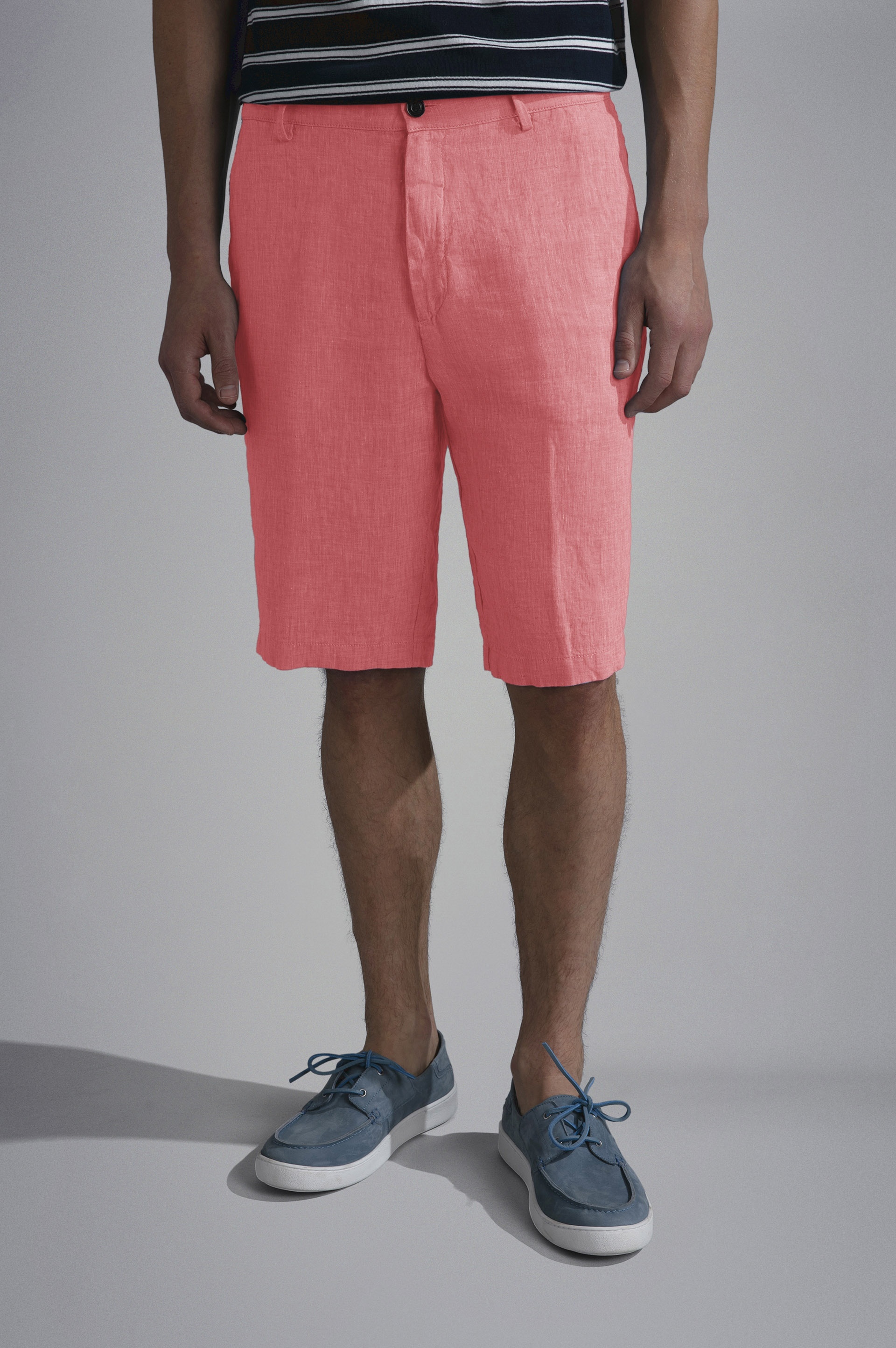 LINEN BERMUDA SHORTS - 1