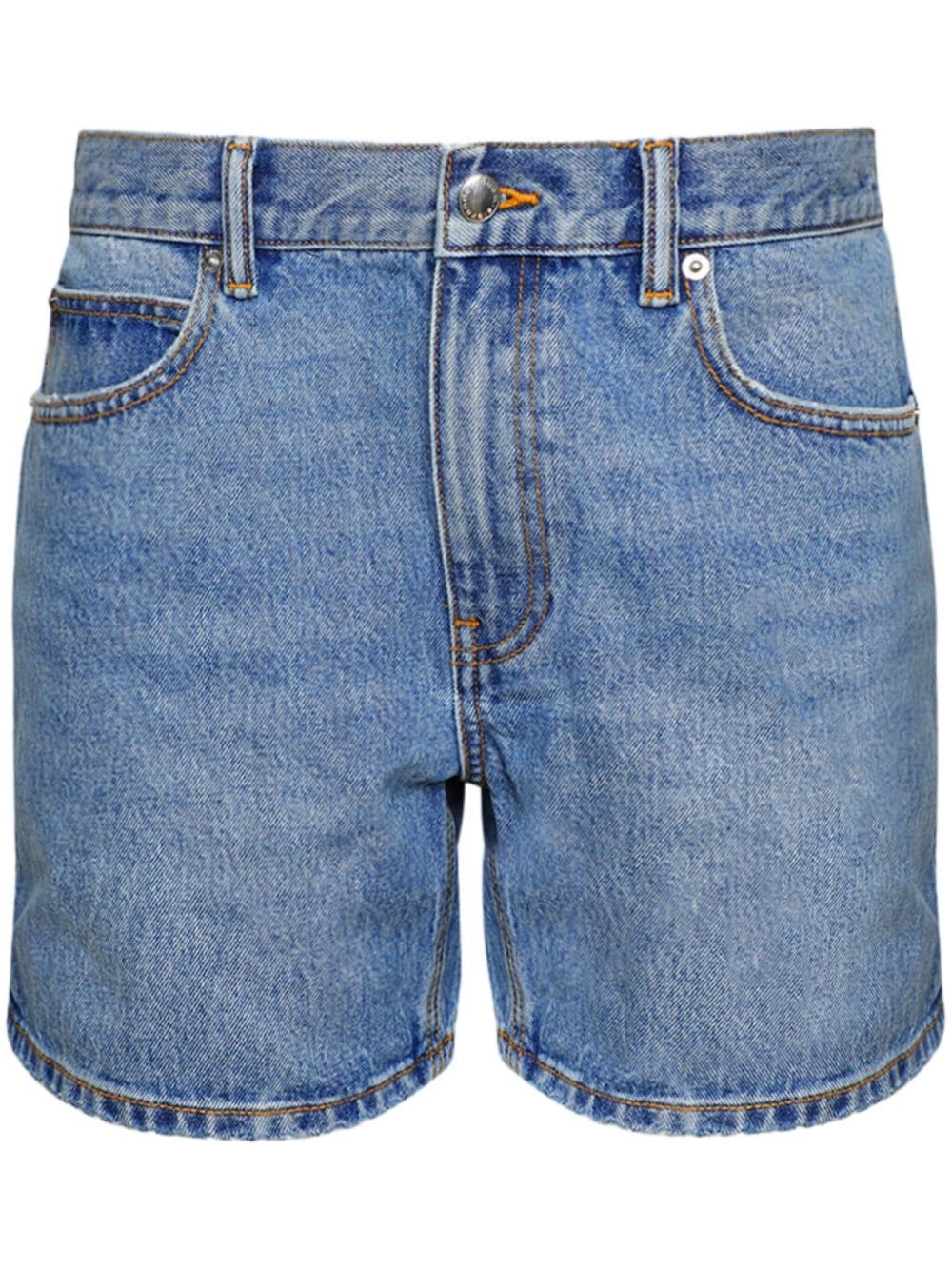 low-rise denim shorts - 1
