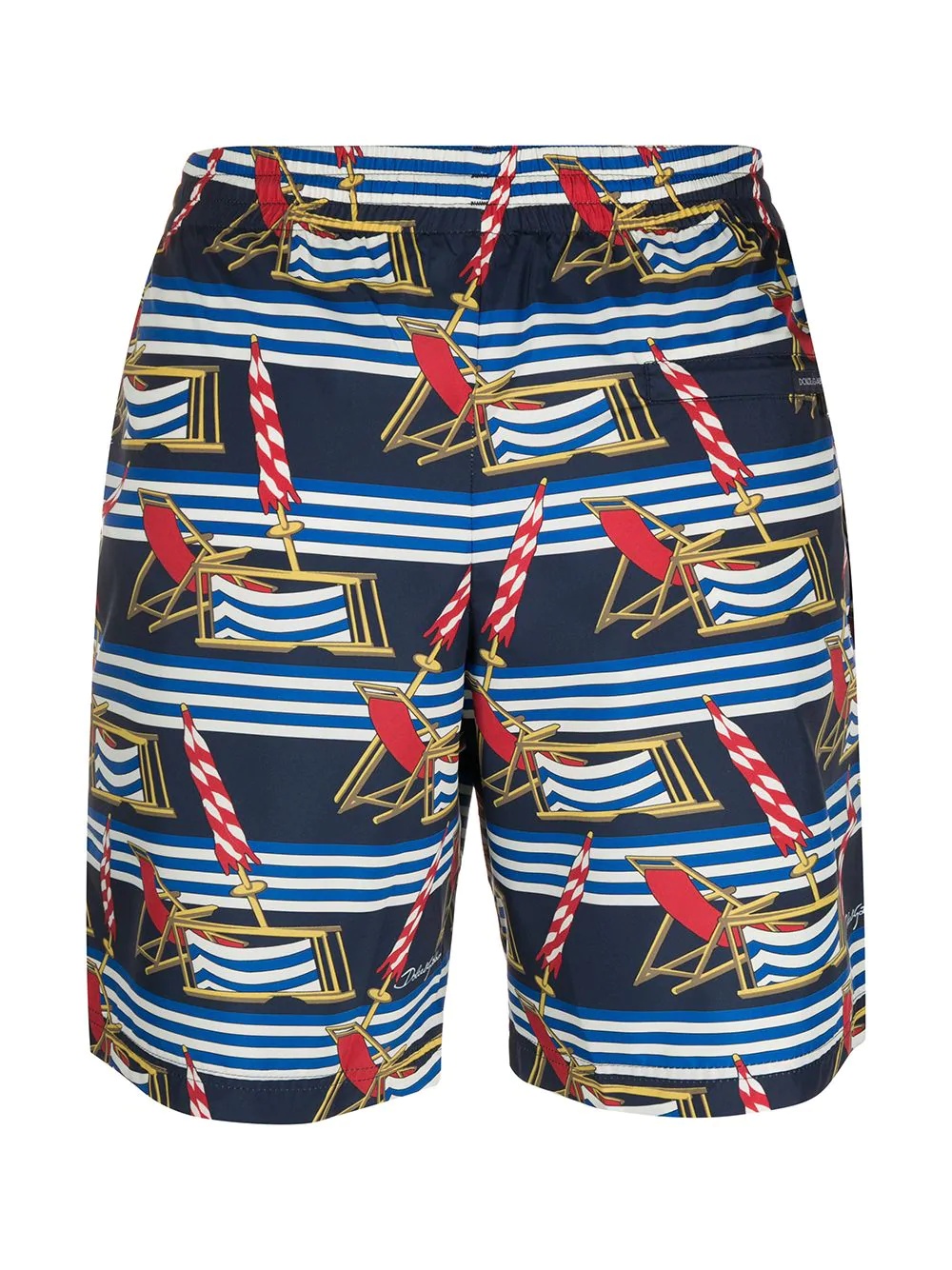 beach chairs print swim shorts - 2