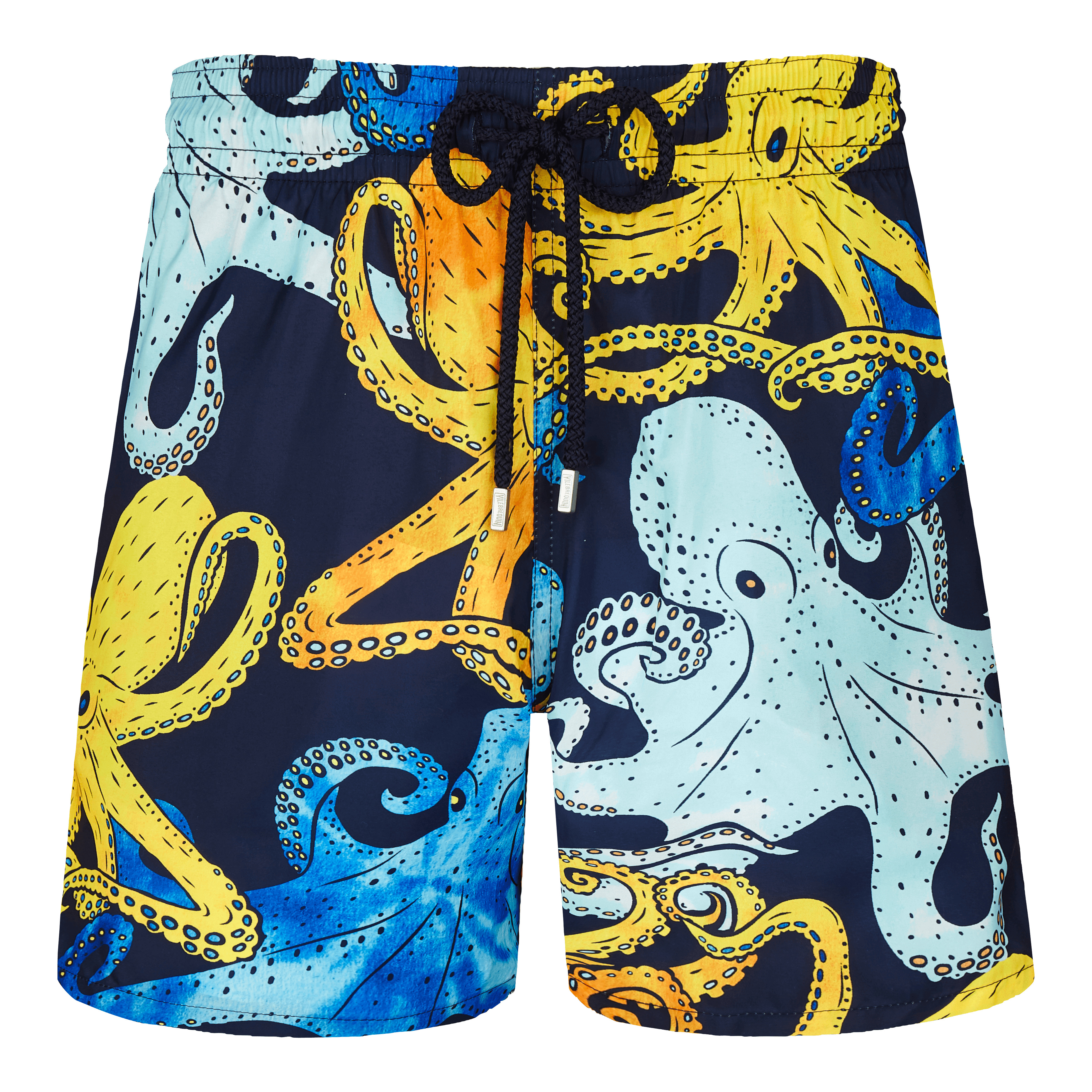 Men Swim Trunks Ultra-light and Packable Poulpes Aquarelle - 1