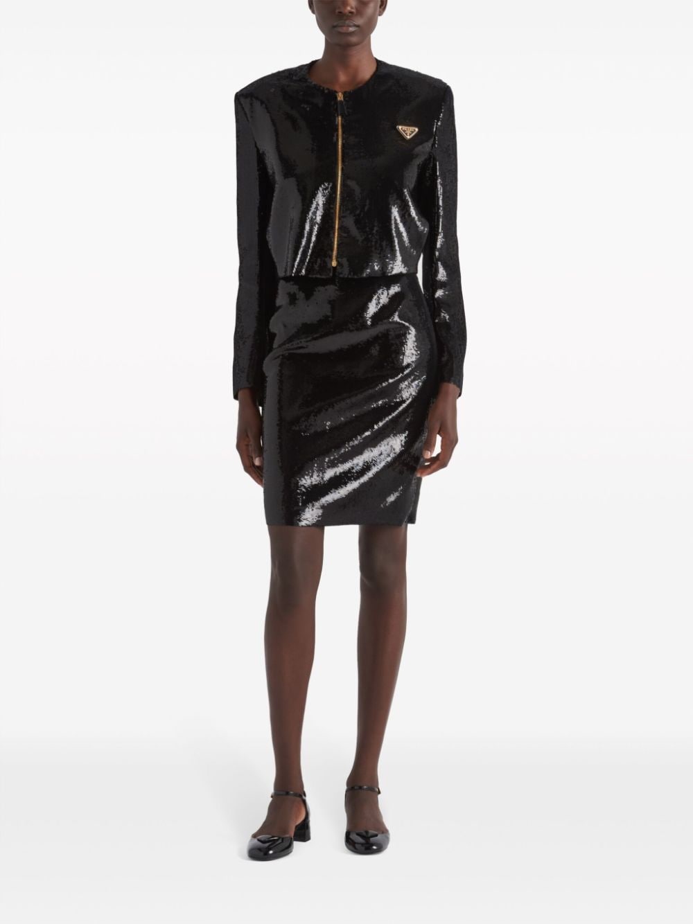 sequinned pencil skirt - 2
