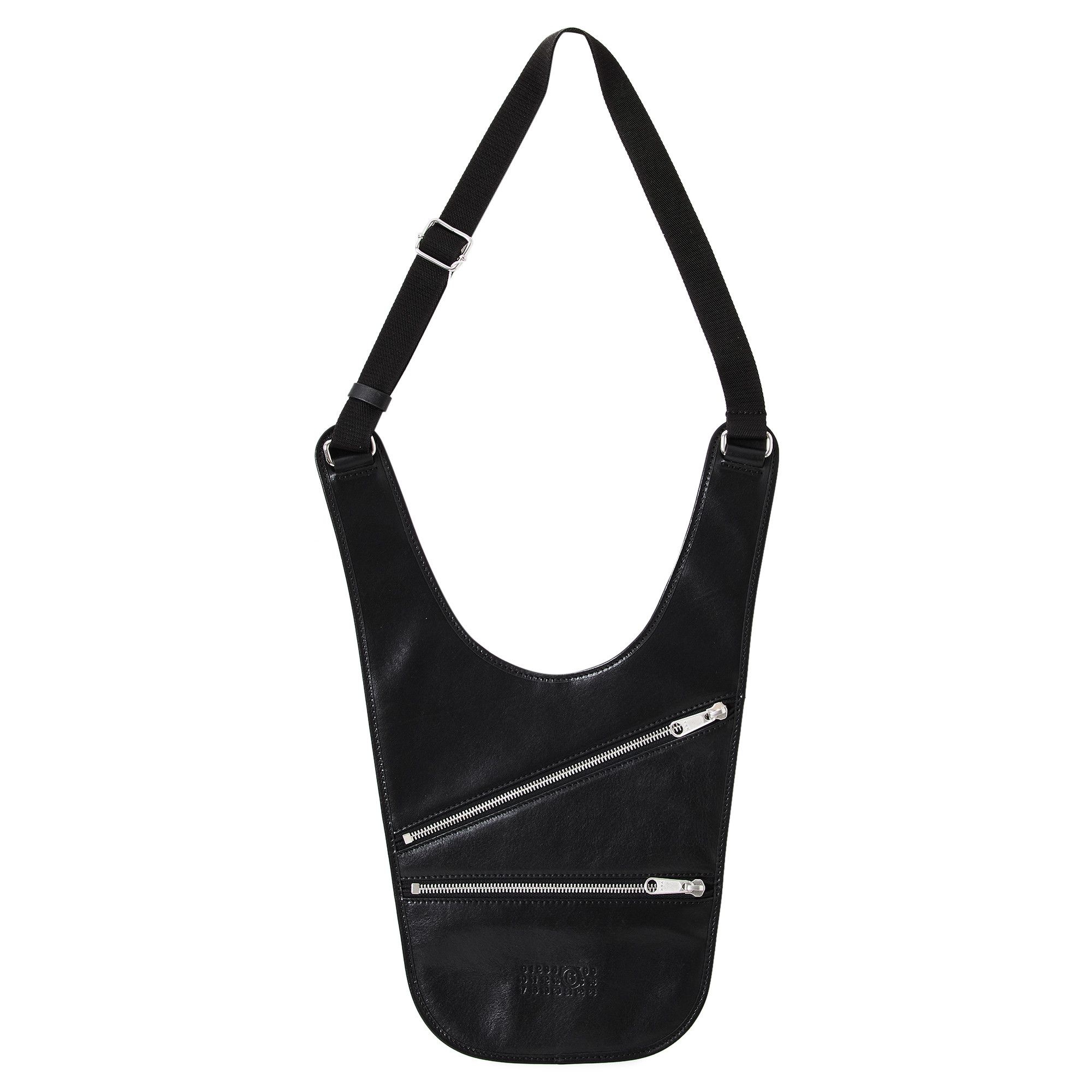 MM6 Maison Margiela Flat Saddle Mini Bag 'Black' - 1