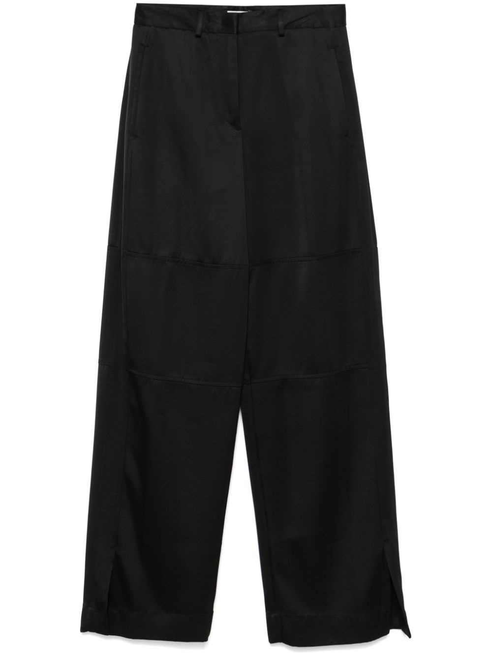 silk twill trousers - 1