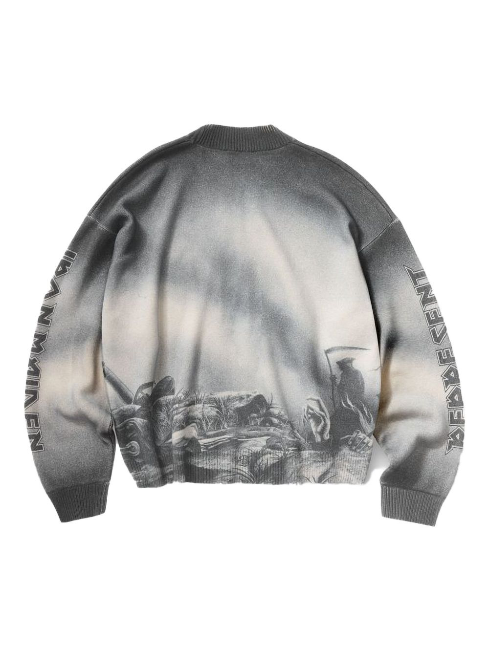 graphic-print crew-neck sweater - 2