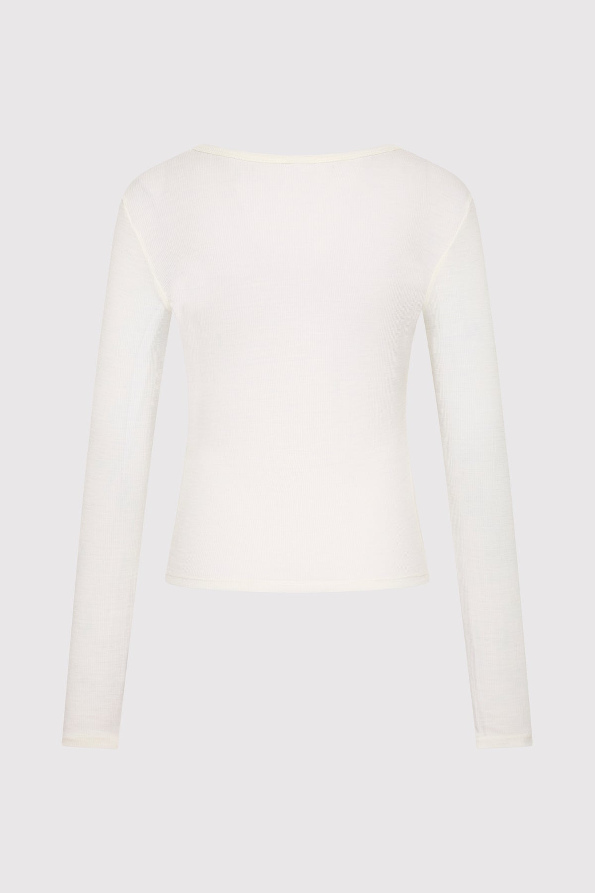 Baby Wool Long Sleeve Top - Off White - 5