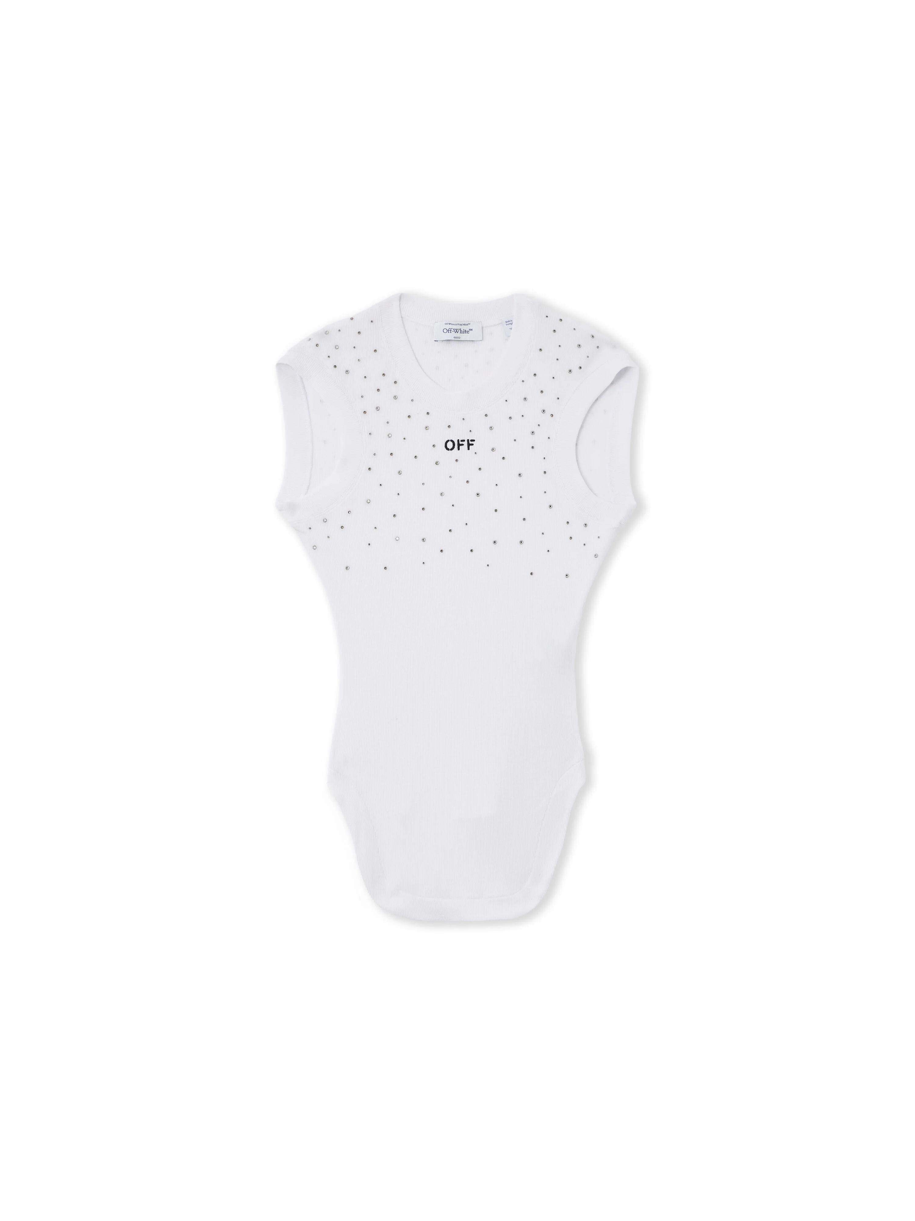 OW X Swarovski Ribbed Kat Top - 1