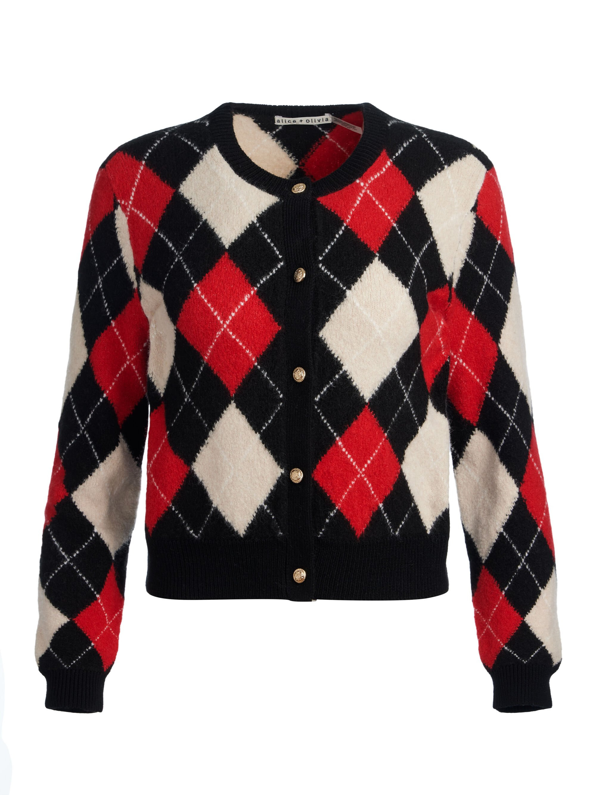 CAROLEE ARGYLE CARDIGAN - 7