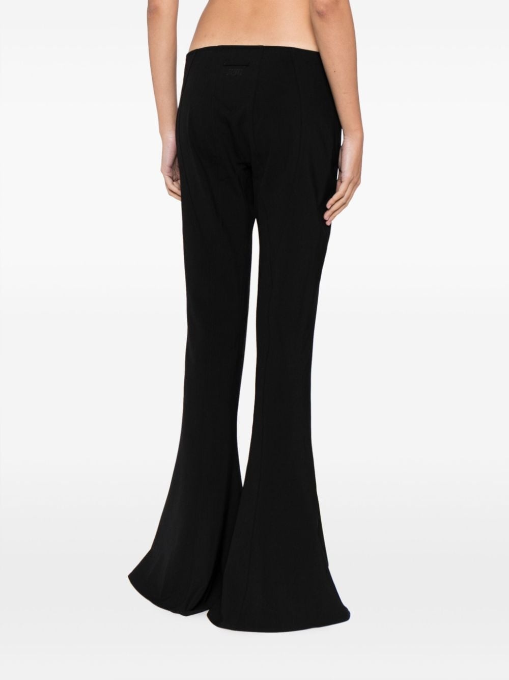 low-rise flared trousers - 4