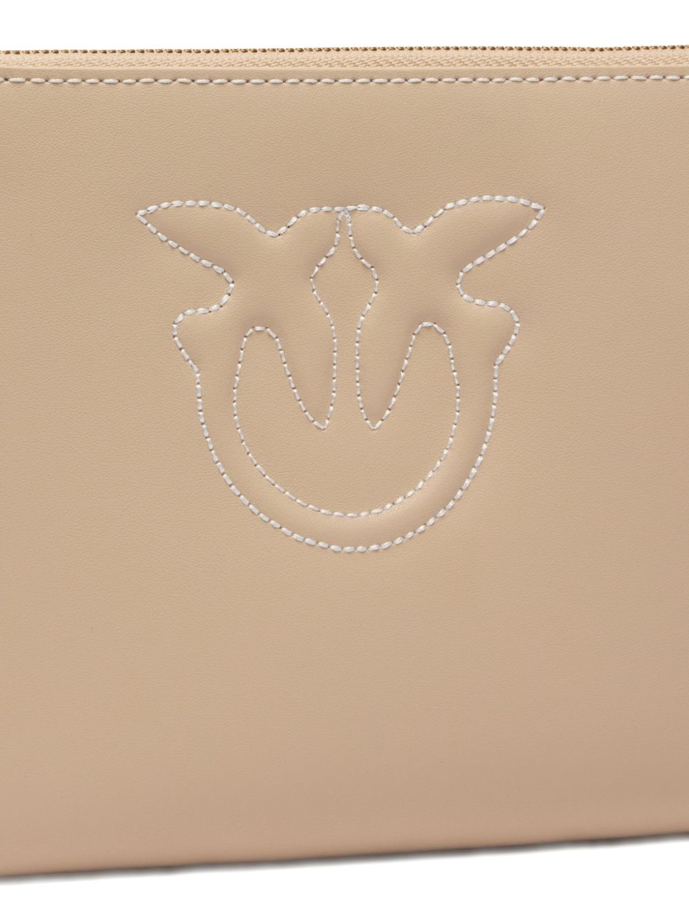 logo-embossed clutch - 3