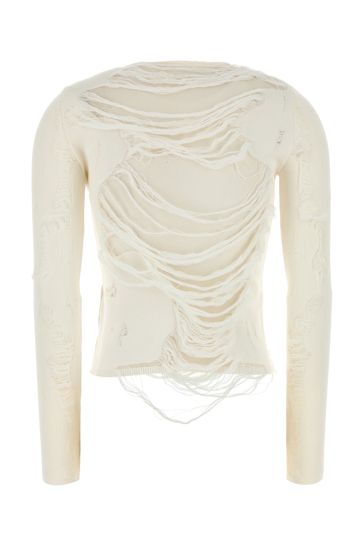 Ivory cotton blend sweater - 2