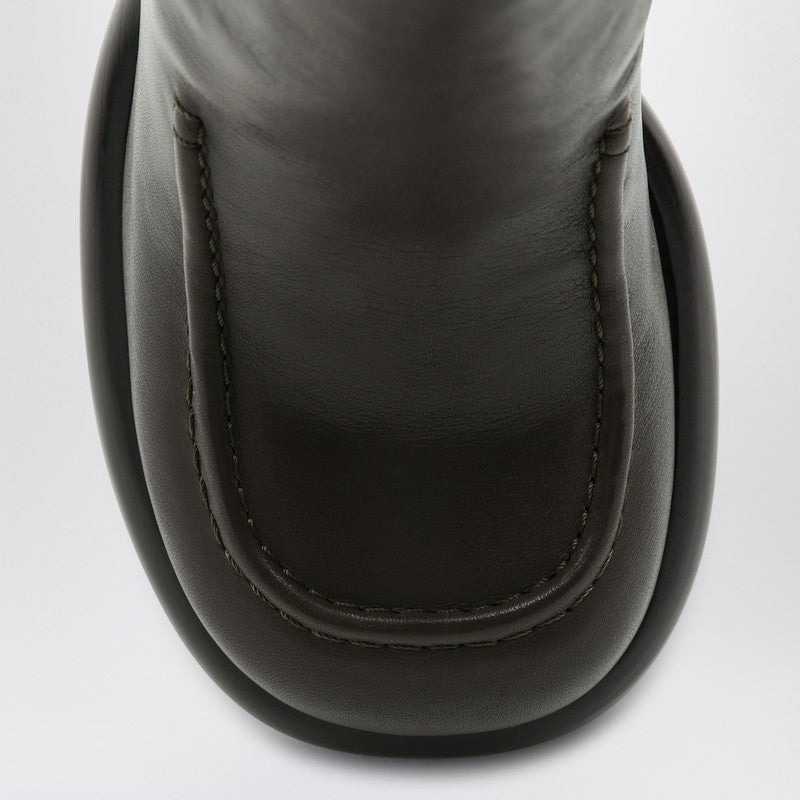 Burberry Chelsea Wedge Boot In Dark Green Leather Women - 3