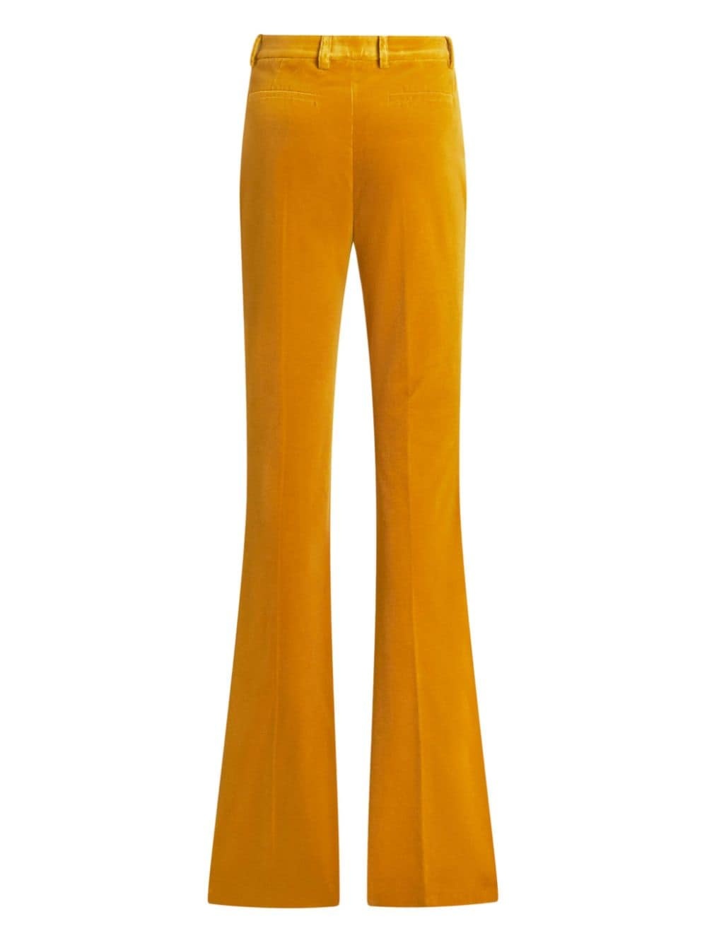 velvet flared trousers - 7