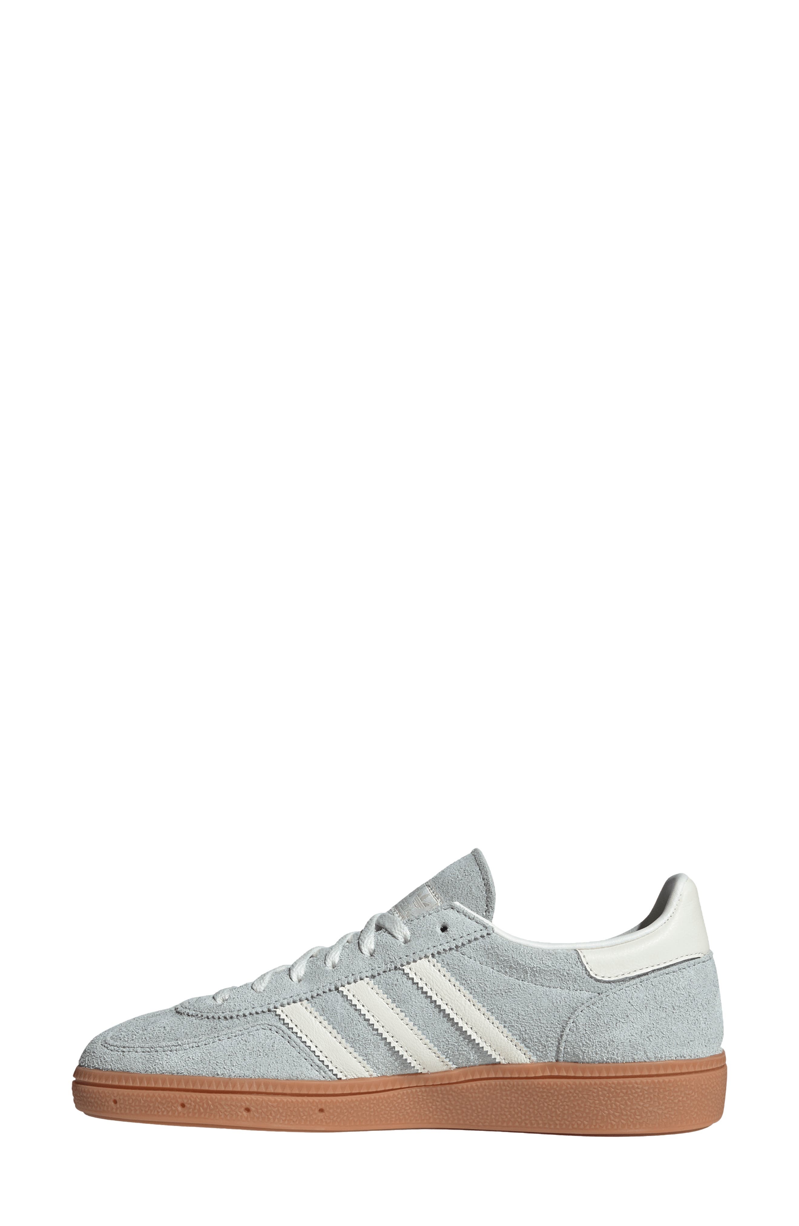 adidas Handball Spezial Sneaker in Wonder Silver/Off White/Gum at Nordstrom - 6