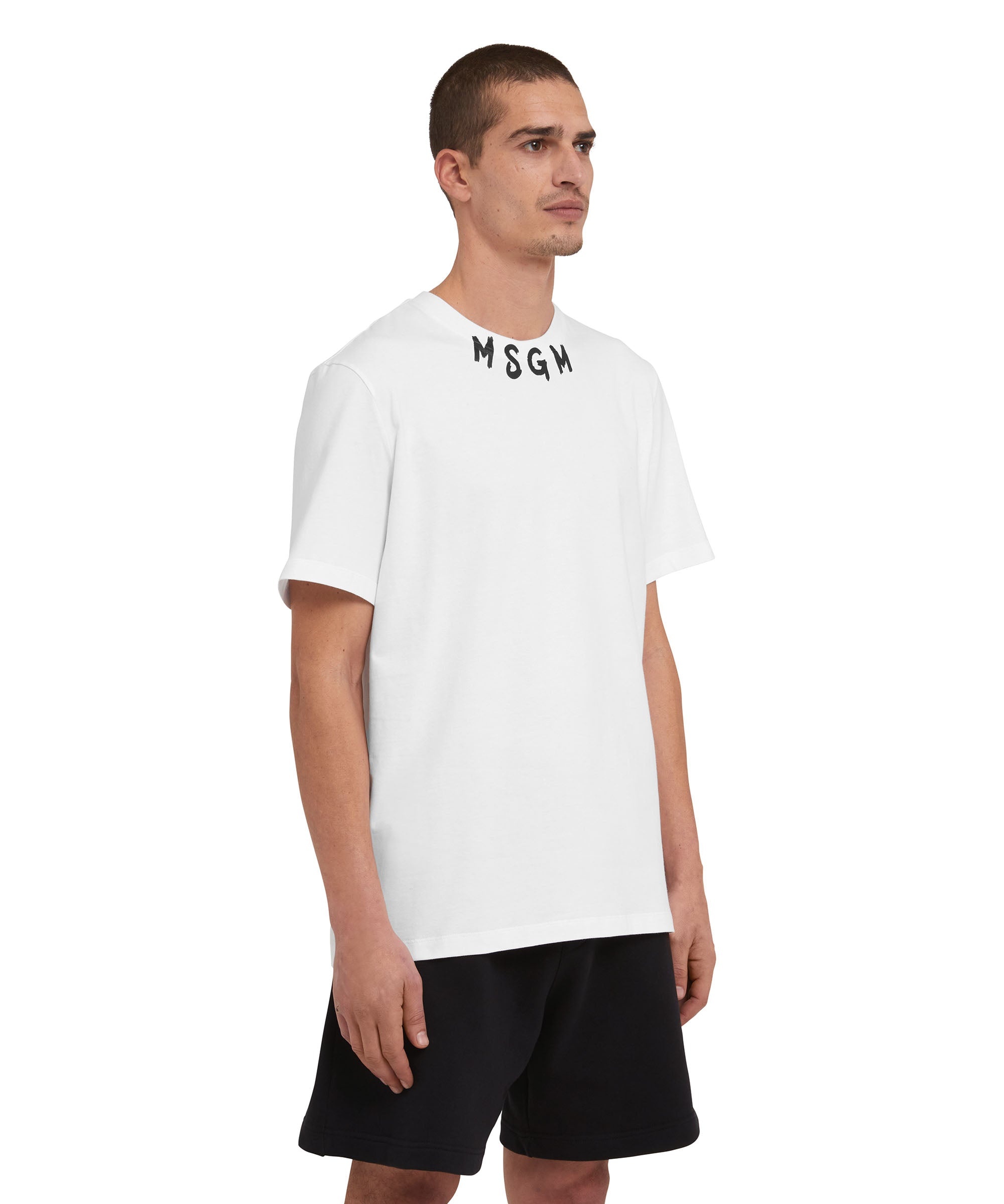 T-Shirt with brushstroke logo - 4