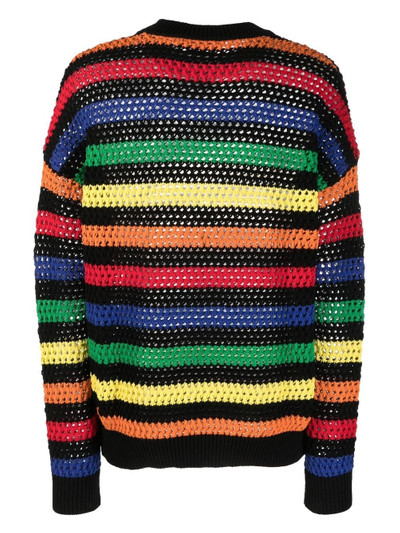 MSGM multicolor striped jumper outlook