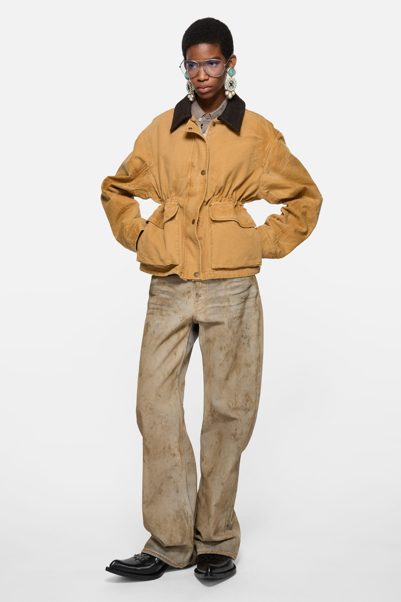 Acne Studios Canvas jacket - Rust brown outlook