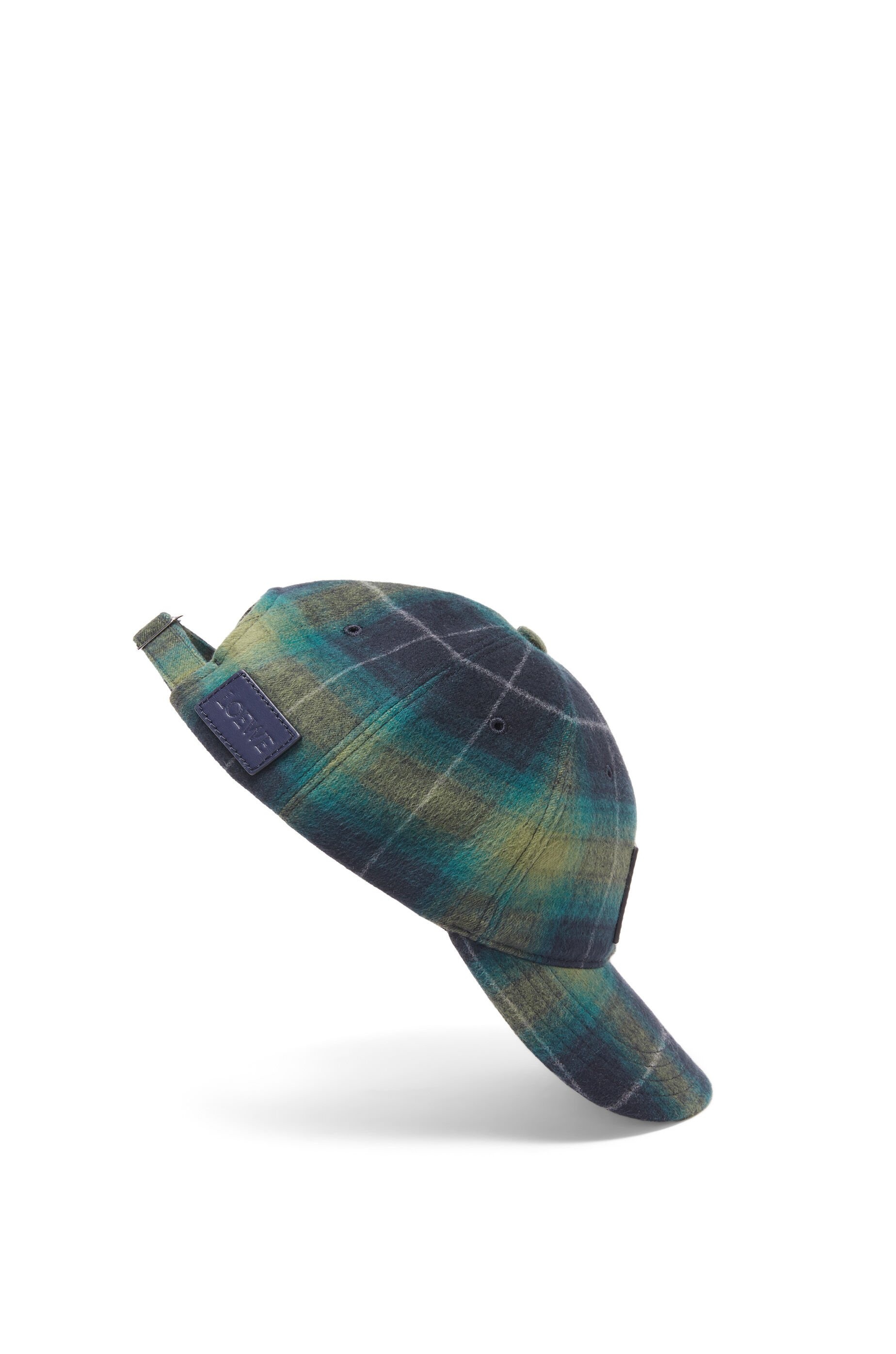 Patch cap in tartan wool - 3
