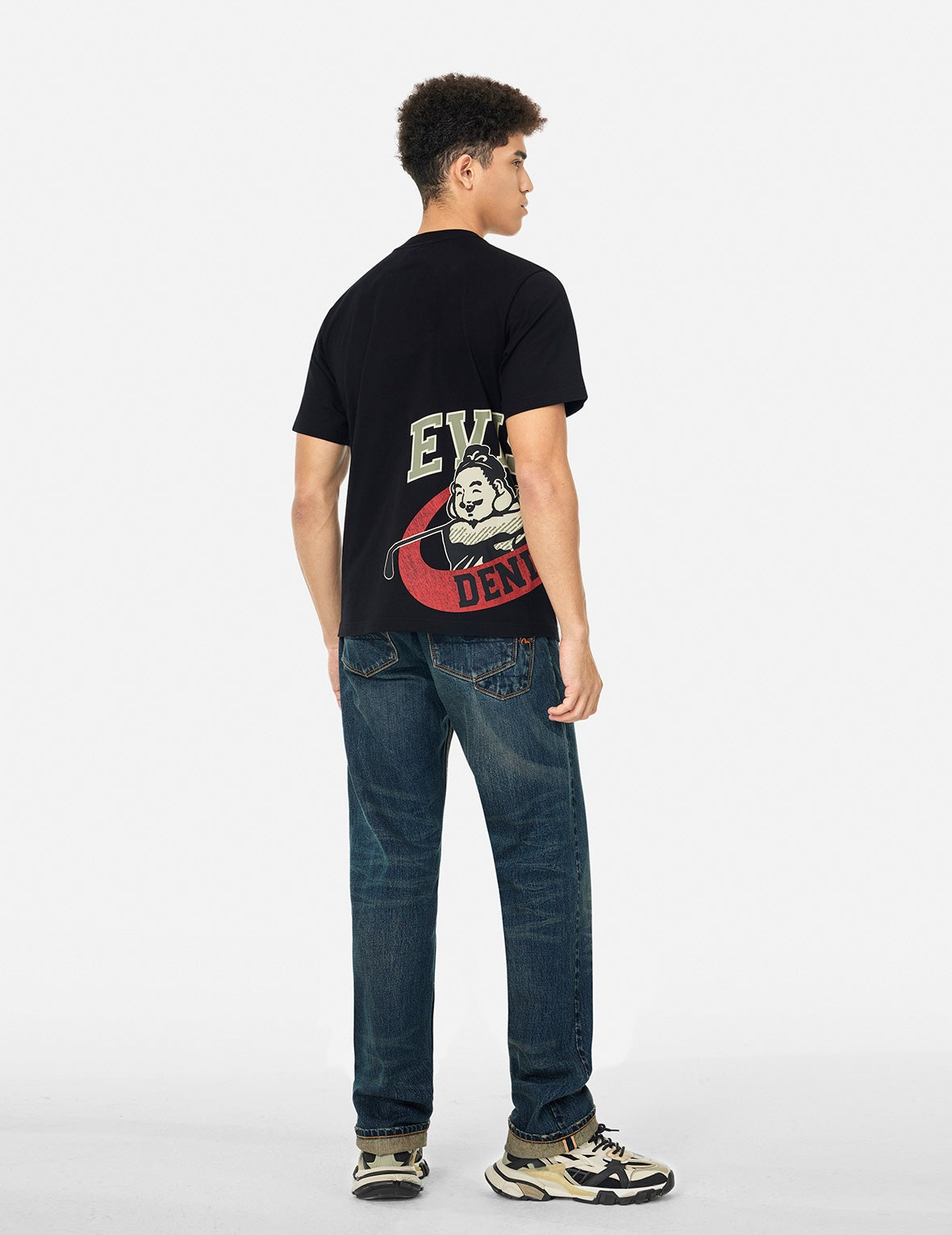 Seagull Appliqué Embroidery Regular Fit Jeans #2000 - 3
