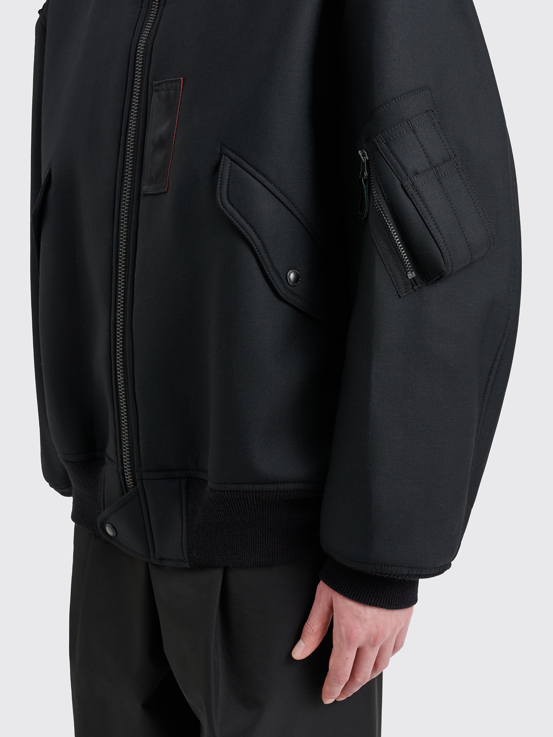 JUNYA WATANABE MAN WOOL BOMBER JACKET BLACK - 7