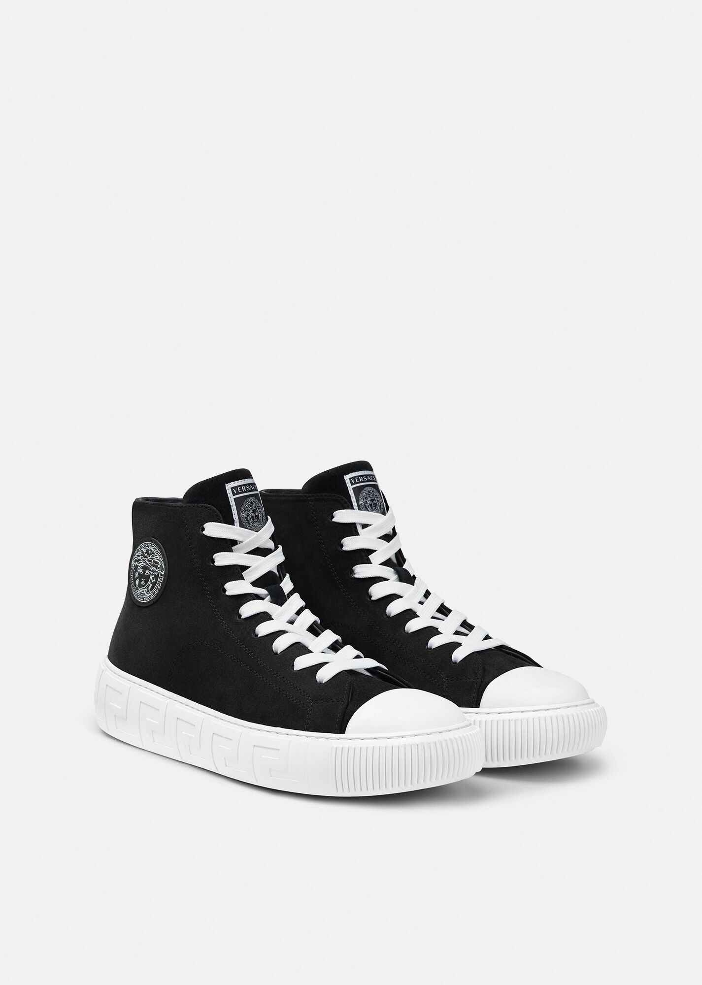 Greca Suede High-Top Sneakers - 3