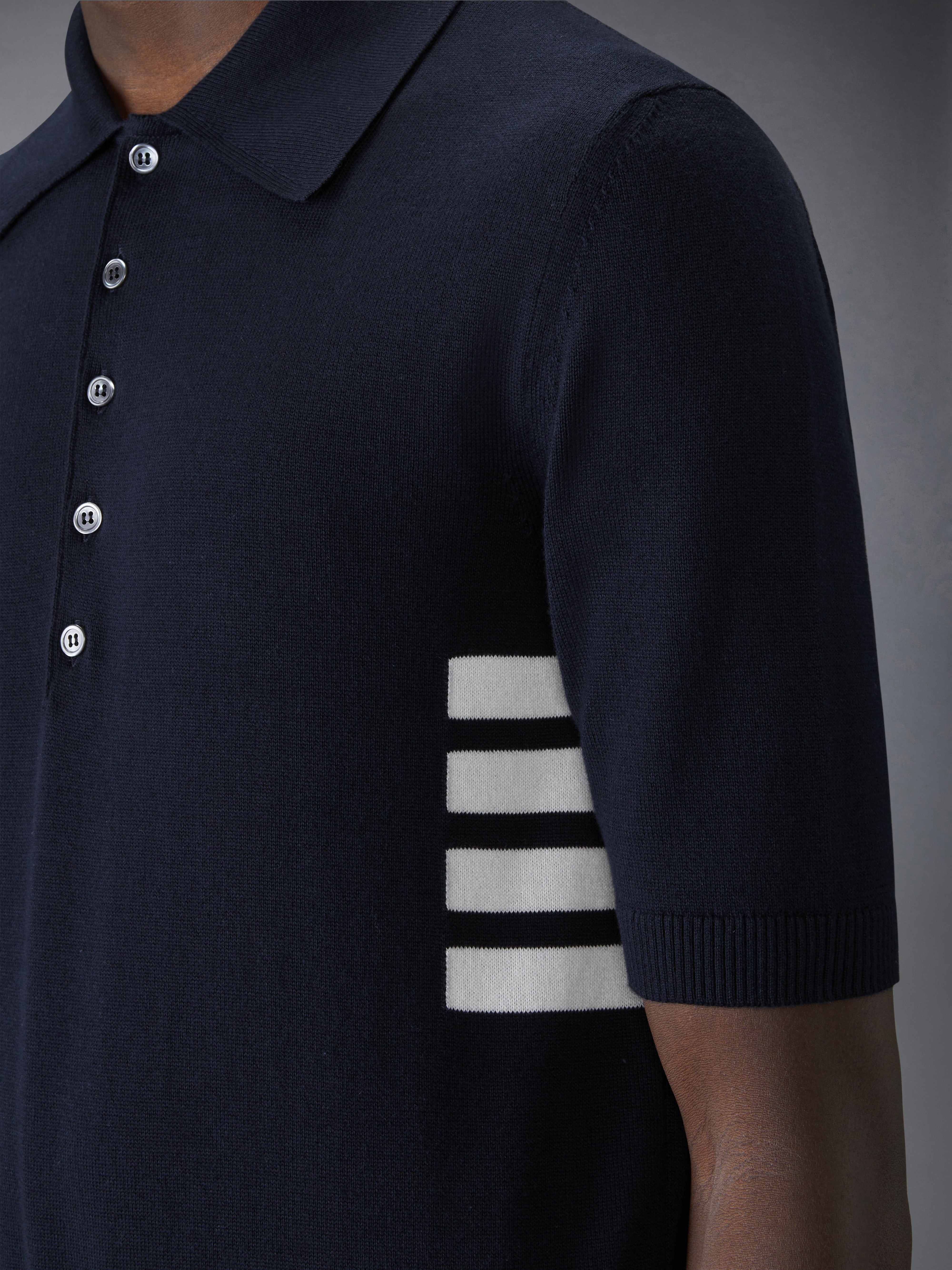 Cotton 4-Bar Relaxed Fit Polo - 7