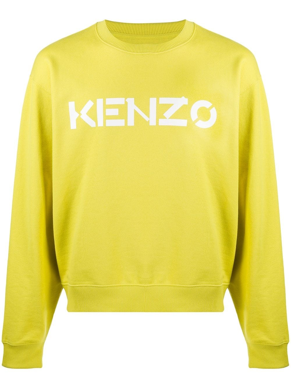 logo-print cotton sweatshirt - 1