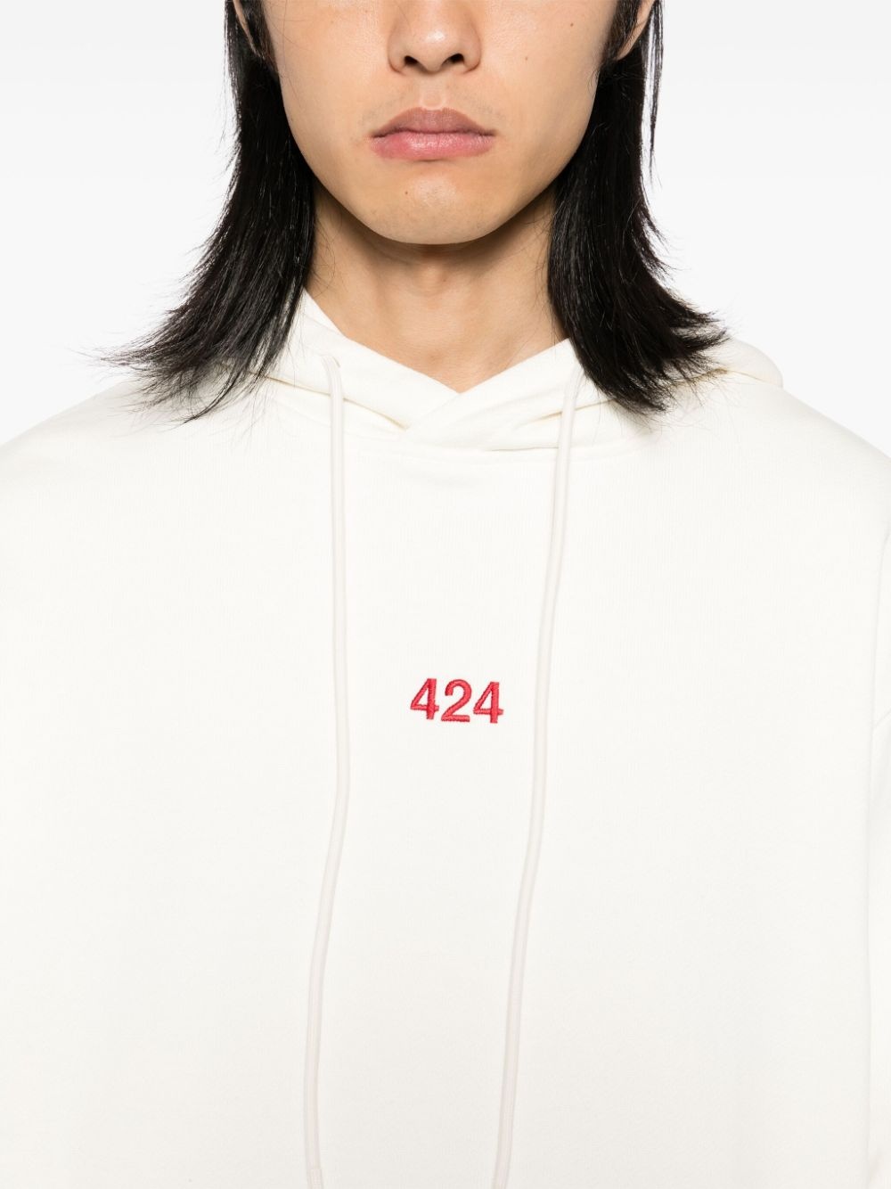 logo-embroidered hoodie - 5