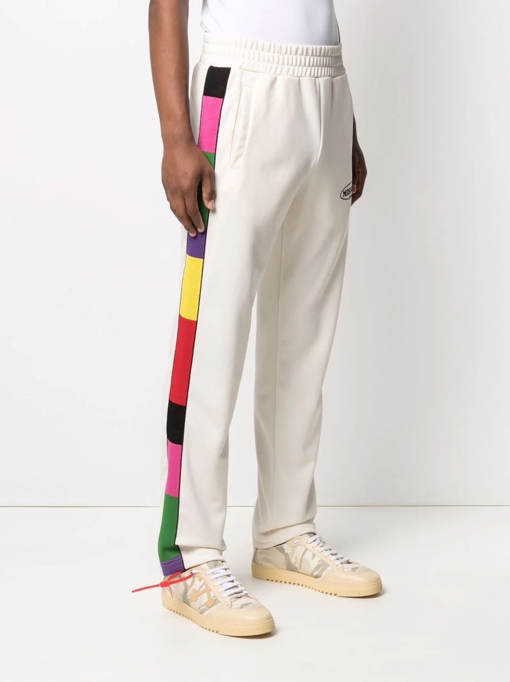 x Missoni colour block trim logo track pants - 4