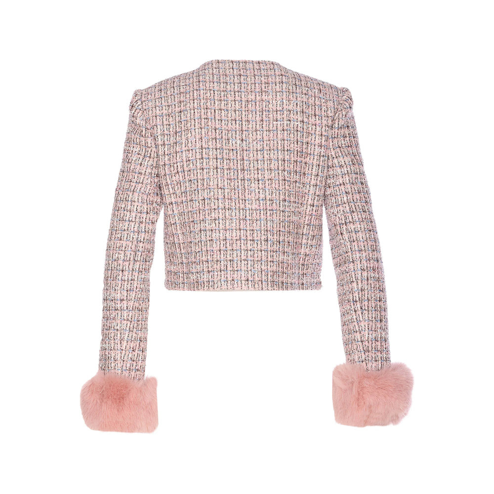 Self-Portrait Pink Jackets - Tweed Jackets Women - 3