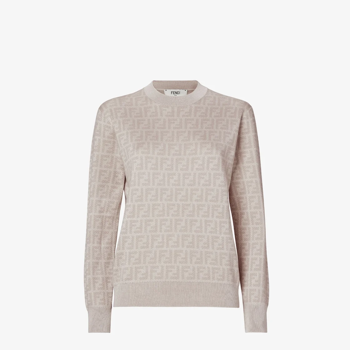 Sweater Pink FF wool and silk sweater - 1