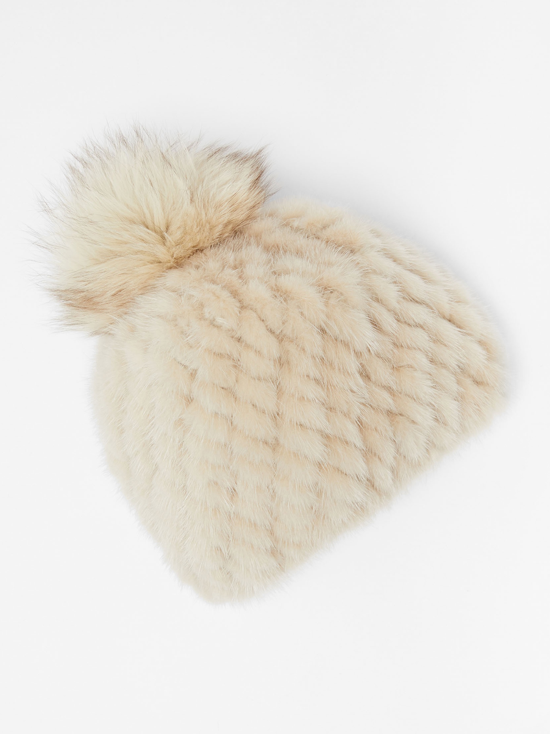 DELIA Knitted mink hat - 1