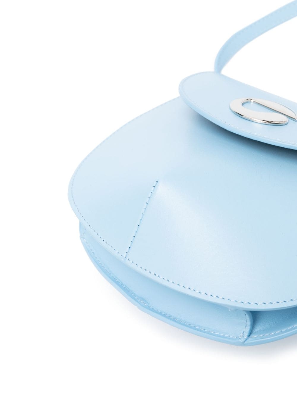 logo-plaque leather shoulder bag - 4