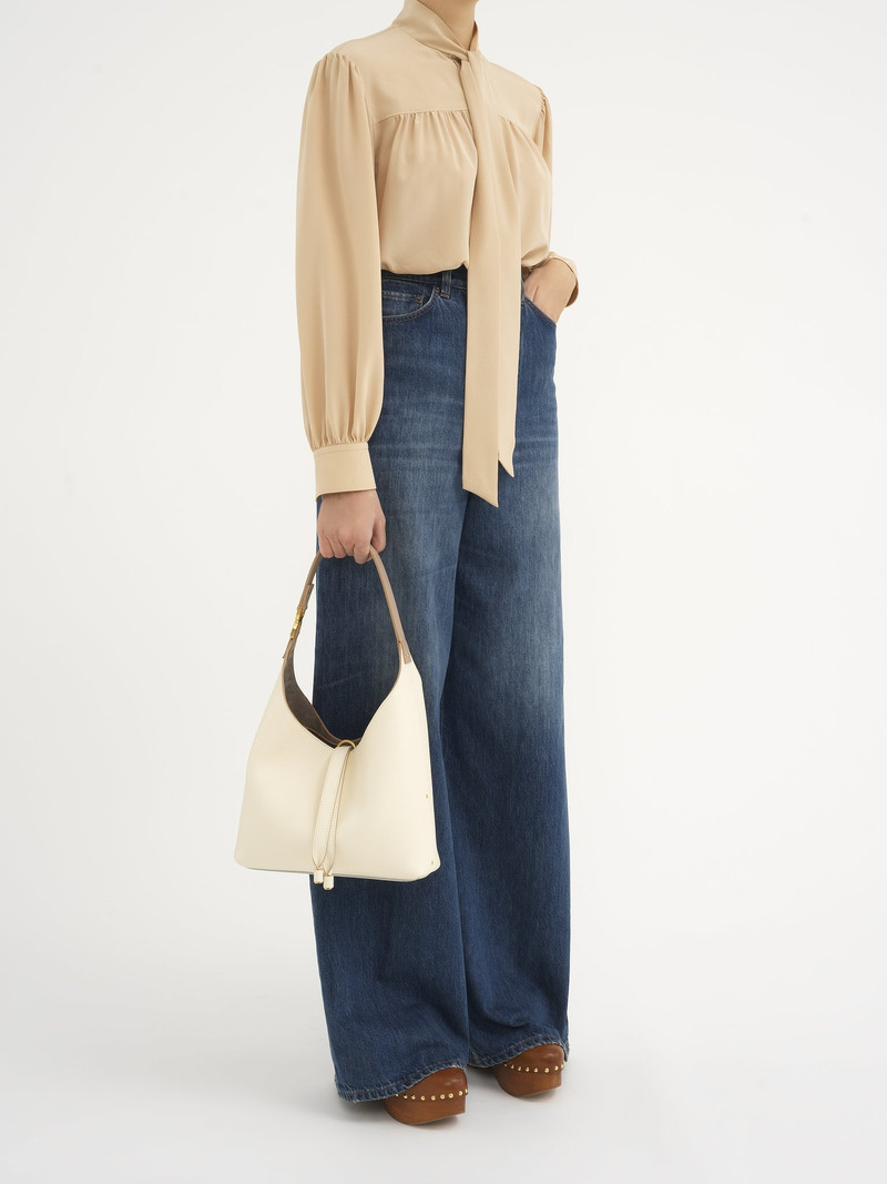 SMALL MARCIE HOBO BAG IN GRAINED LEATHER 7