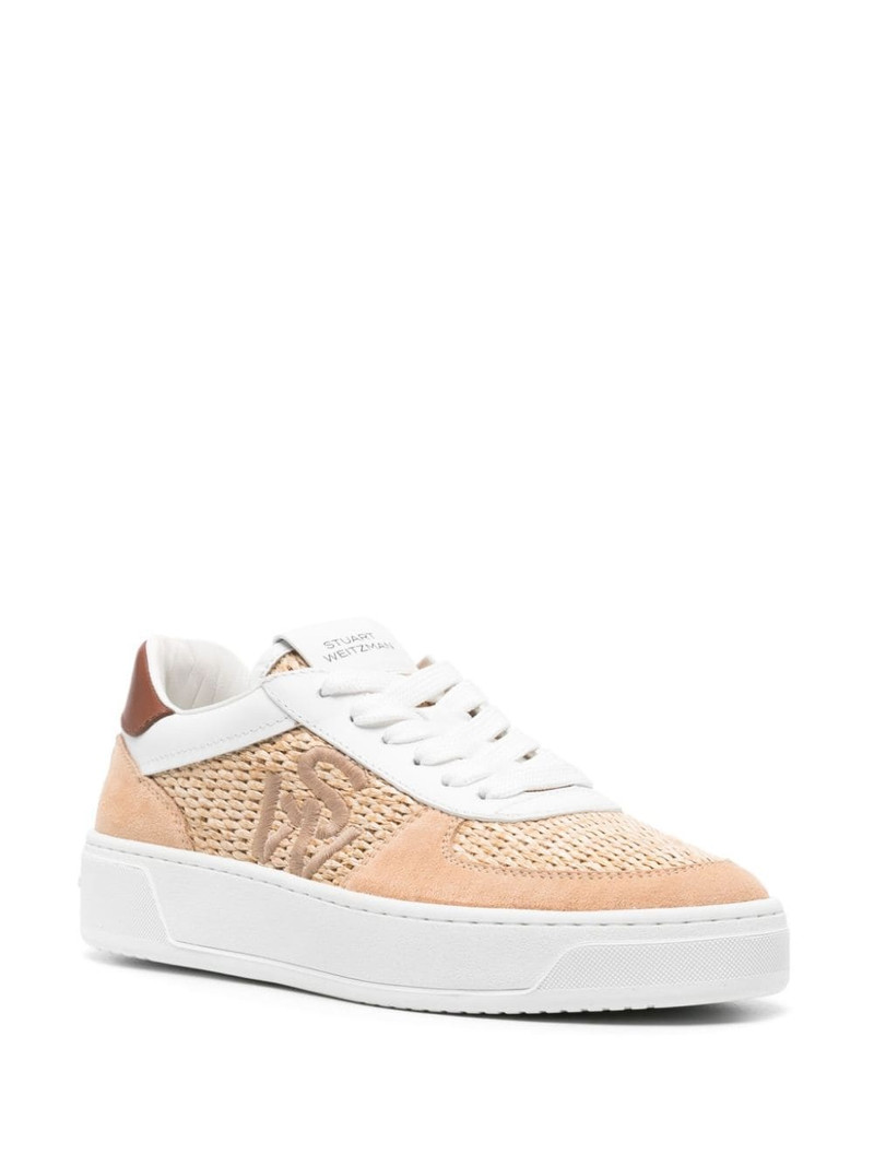 Stuart Weitzman Sw Courtside raffia sneakers outlook